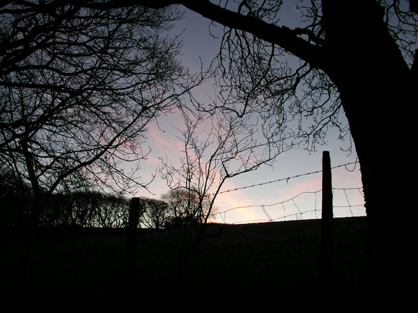 Winter Solstice dawn at Pistyll Gwyn