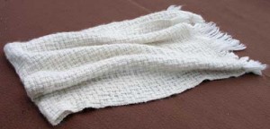 Handspun handwoven pure alpaca baby blanket